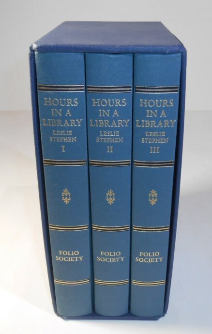 Hours In A Library Leslie Stephen 3 Volumes Folio Society 1991