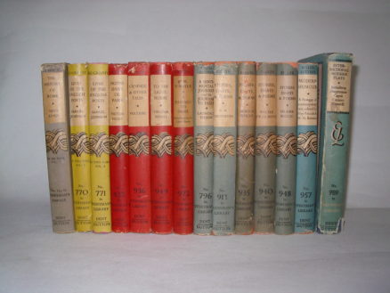 Everyman’s Library Fourteen Early Volumes with Dust Jackets