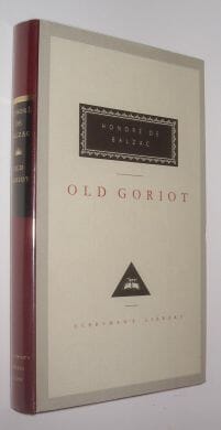 Old Goriot Honore De Balzac Everymans Library 1991