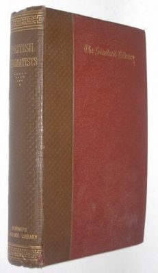 The Works of the British Dramatists Keltie Nimmo 1891