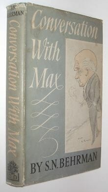 Conversation With Max Beerbohm Behrman Hamish Hamilton 1960