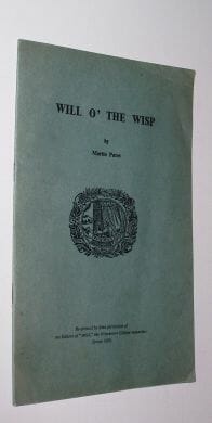 Will Oâ€™ The Wisp Martin Pares Wykeham Press 1958