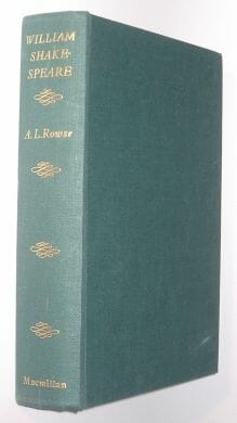 William Shakespeare A L Rowse Macmillan 1963
