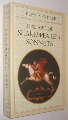 The Art Of Shakespeare's Sonnets Vendler 1999