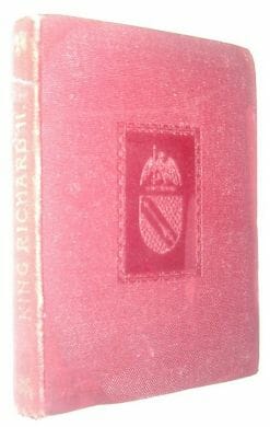 Tragedy Of King Richard II Temple Shakespeare Dent 1899