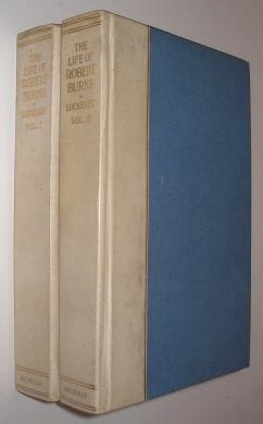 The Life Of Robert Burns John Gibson Lockhart 2 Volumes Henry Young 1914