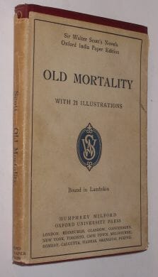 Old Mortality Walter Scott Oxford India Paper 1912