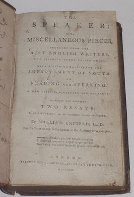 The Speaker or Miscellaneous Pieces London 1792