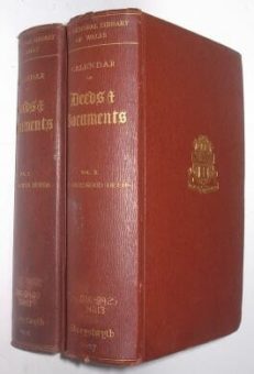 Calendar of Deeds & Documents Aberystwyth 1921 1927