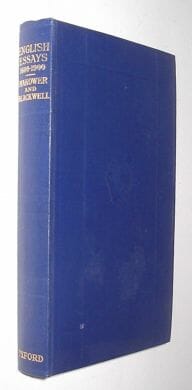 A Book Of English Essay 1600-1900 Makower Blackwell Oxford 1935