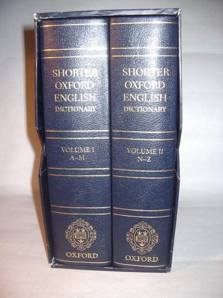the new shorter oxford english dictionary