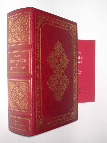 War and Peace Leo Tolstoy Franklin Library 1981