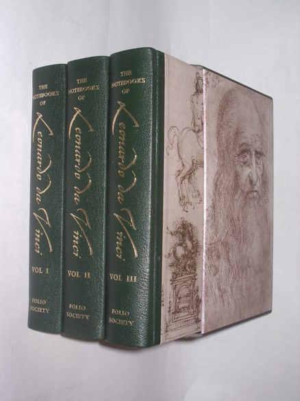 The Notebooks of Leonardo Da Vinci 3 Volumes Folio Society 2009