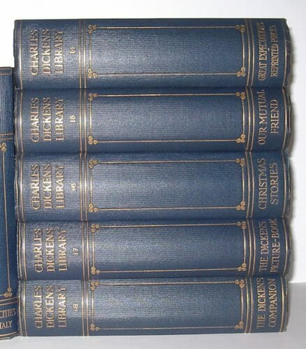 Charles Dickens Library 18 Volumes Complete Educational Book Co c1910 VG - Image 4