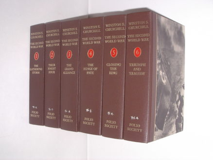 The Second World War Winston Churchill 6 Volumes NSC Folio Society 2000