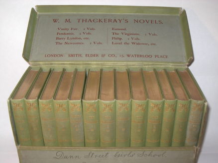 Novels by W M Thackeray Boxed Set Smith Elder 1891