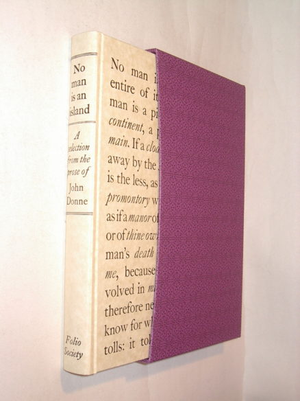 No Man Is An Island A Selection From John Donne Folio Society 1999