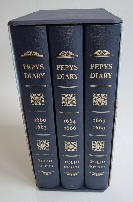 Pepys Diary 1660-1669 Three Volumes Folio Society 2002