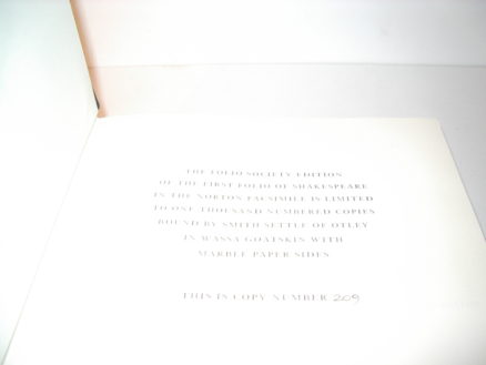 The First Folio of Shakespeare Norton Facsimile Folio Society 2001 - Image 3