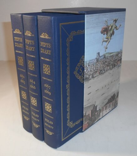 Pepys Diary 1660-1669 Three Volumes Folio Society 1996 - Image 2