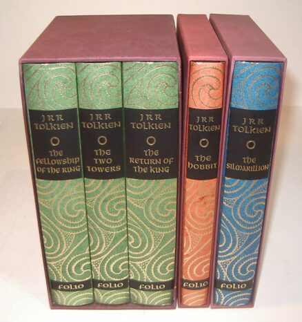 The Hobbit Lord of The Rings Trilogy The Silmarillion Tolkien Folio Society 1999 - 2002