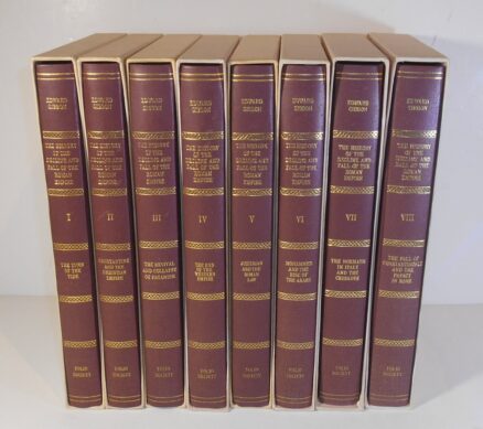 The Decline and Fall Of The Roman Empire Gibbon 8 Volumes Folio Society 1983-90
