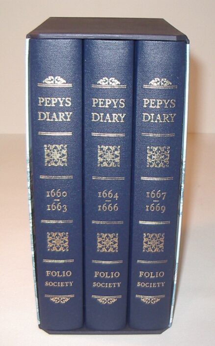 Pepys Diary 1660-1669 Three Volumes Folio Society 1999