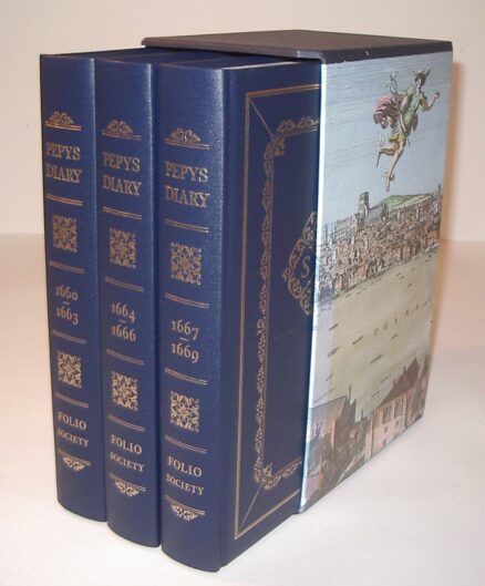 Pepys Diary 1660-1669 Three Volumes Folio Society 1999 - Image 2