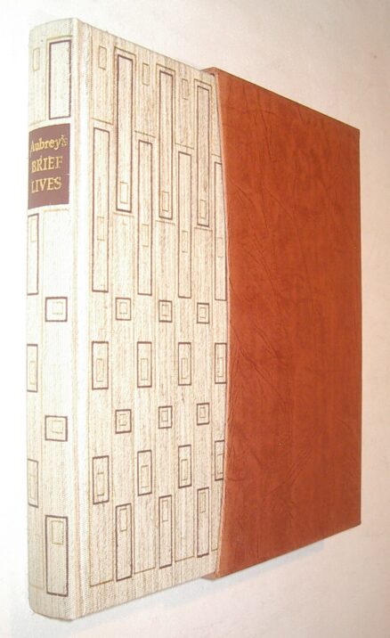 Brief Lives by John Aubrey Folio Society 1975 (Copy)