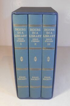 Hours In A Library Leslie Stephen 3 Volumes Folio Society 1991