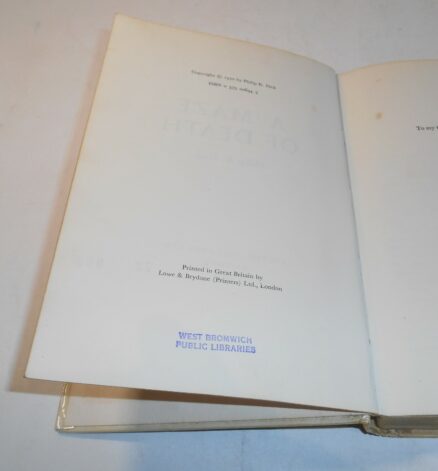 A Maze of Death Philip K. Dick Gollancz 1972 - Image 4