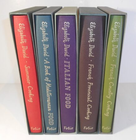 Elizabeth David Summer, Mediterranean,Italian and French Cookbooks Folio Society 2009