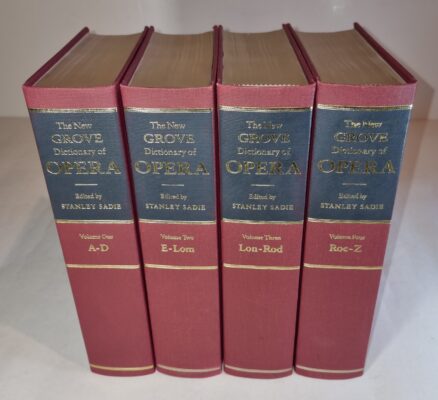 The New Grove Dictionary of Opera Macmillan Press 1992