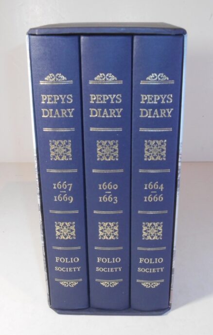 Pepys Diary 1660-1669 Three Volumes Folio Society 1997